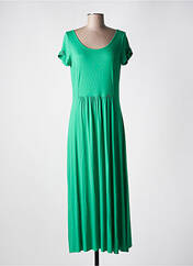 Robe longue vert MALOKA pour femme seconde vue