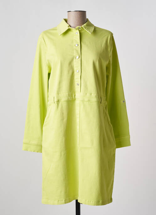 Robe courte manches longues manches longues vert CECIL femme