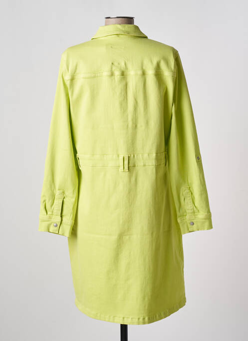 Robe courte manches longues manches longues vert CECIL femme