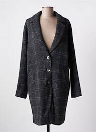 Manteau long coupe droite sans capuche gris LE PETIT BAIGNEUR femme