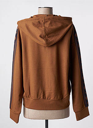Veste casual col rond marron MALOKA femme