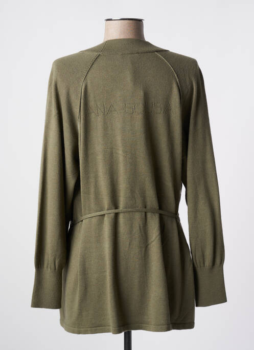 Gilet manches longues vert ANA SOUSA pour femme