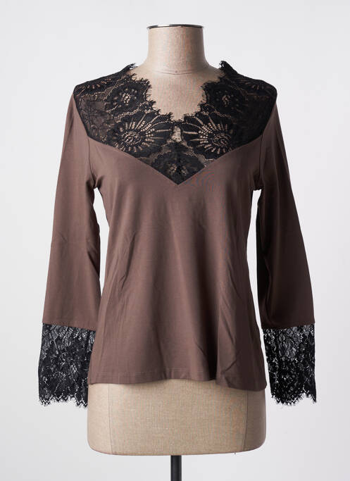 Top marron MALOKA pour femme