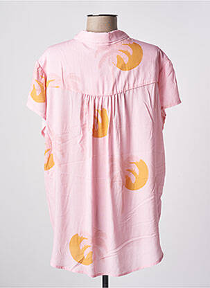 Chemisier manches courtes manches courtes rose ANNAHPA femme