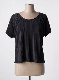 Blouse manches courtes manches courtes noir ANNAHPA femme