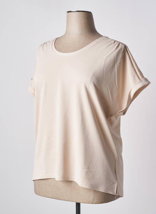 T-shirt beige STREET ONE pour femme