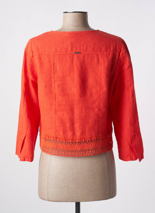 Veste casual orange MALOKA pour femme