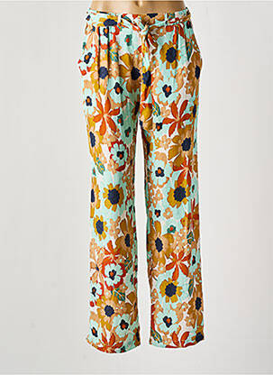 Pantalon droit taille élastique orange LE PETIT BAIGNEUR femme