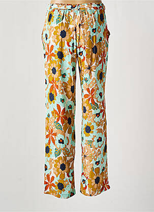 Pantalon droit taille élastique orange LE PETIT BAIGNEUR femme