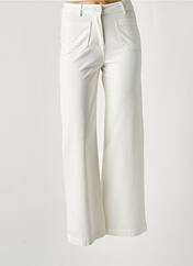 Pantalon flare blanc LE PETIT BAIGNEUR pour femme seconde vue