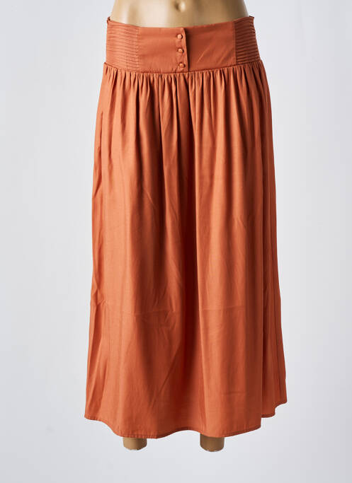 Jupe longue marron C'EST BEAU LA VIE pour femme