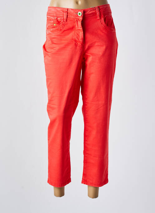 Pantalon 7/8 orange CECIL pour femme