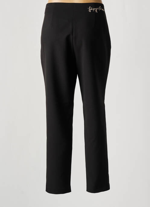 Pantalon slim noir TEMPERATURA pour femme