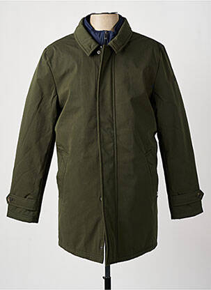 Trench poches sans capuche vert CAMBRIDGE homme