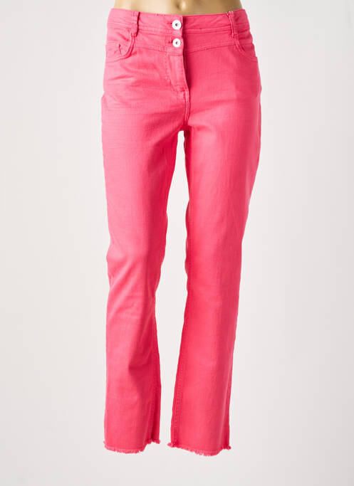 Jeans coupe slim rose CECIL pour femme