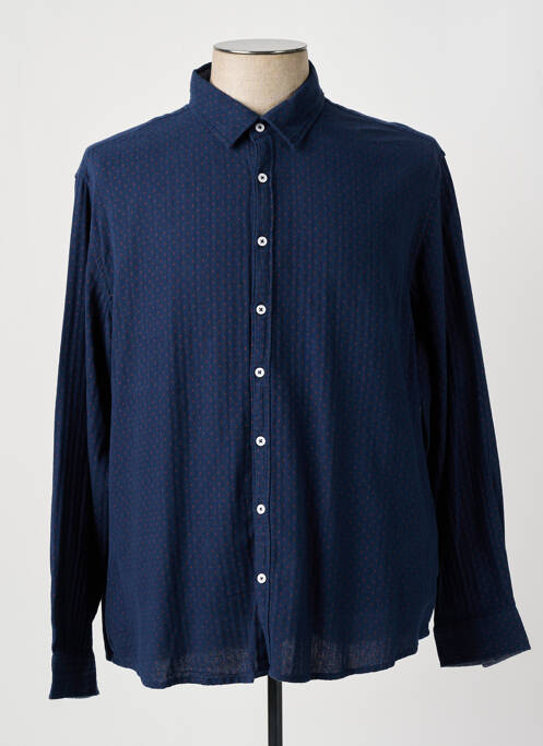 Chemise manches longues bleu CAMBRIDGE pour homme