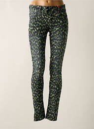 Pantalon slim skinny taille normale vert STREET ONE femme