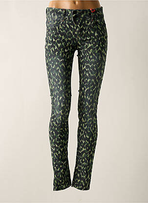 Pantalon slim skinny taille normale vert STREET ONE femme
