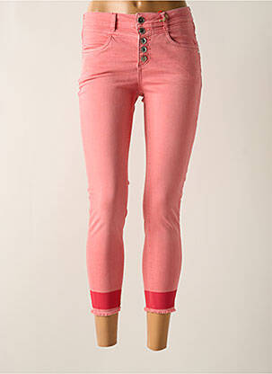 Pantalon 7/8 stretch taille normale rose STREET ONE femme