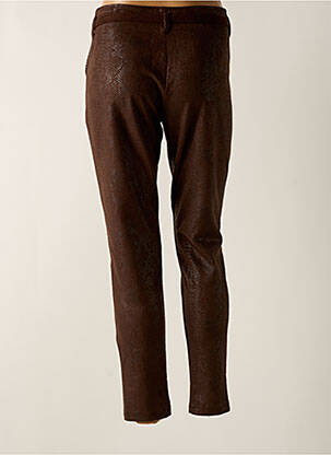 Pantalon slim taille normale taille normale marron LO! LES FILLES femme