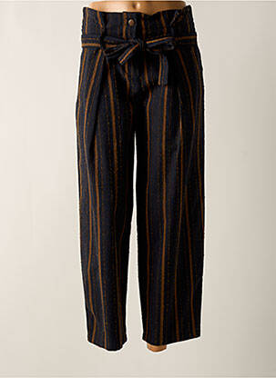 Pantalon droit tissage popeline taille normale bleu HUMILITY femme