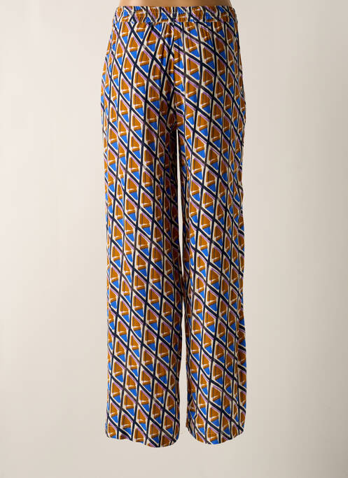 Pantalon large bleu LA FEE MARABOUTEE pour femme