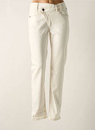Jeans boyfriend stretch taille normale blanc FREEMAN T.PORTER femme
