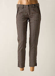 Pantalon 7/8 stretch taille normale marron FREEMAN T.PORTER femme