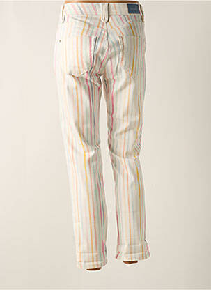 Pantalon 7/8 taille haute taille haute beige FREEMAN T.PORTER femme