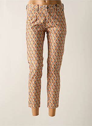 Pantalon 7/8 stretch taille normale orange FREEMAN T.PORTER femme
