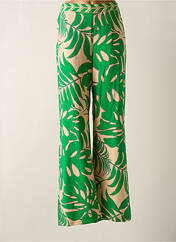 Pantalon large vert GEISHA pour femme seconde vue