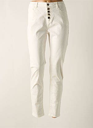 Pantalon slim blanc MORGAN pour femme