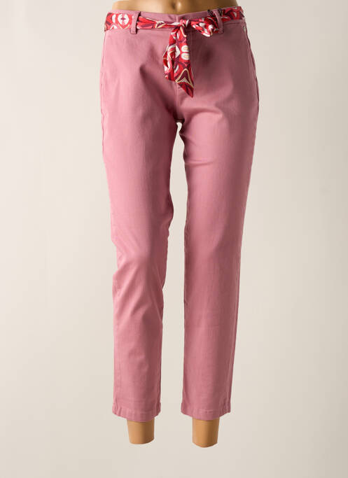 Pantalon 7/8 rose FREEMAN T.PORTER pour femme