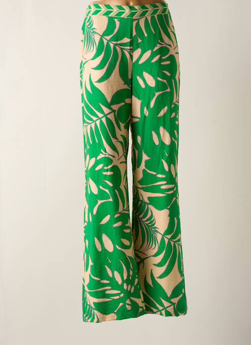 Pantalon large vert GEISHA pour femme