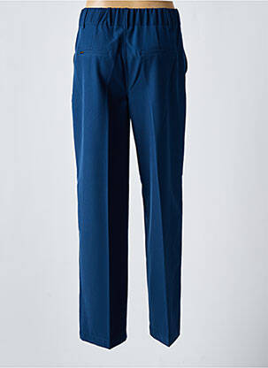 Pantalon droit fermeture zippée sous rabat boutonné bleu STREET ONE femme