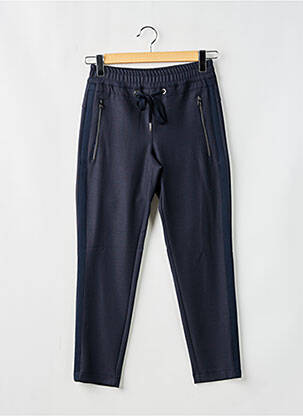 Pantalon droit taille élastique bleu STREET ONE femme