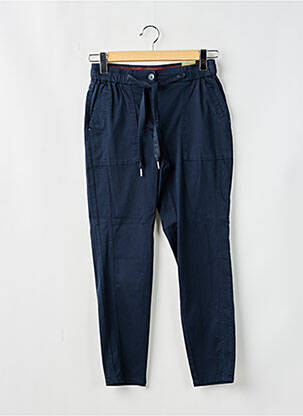 Pantalon slim taille élastique bleu CECIL femme