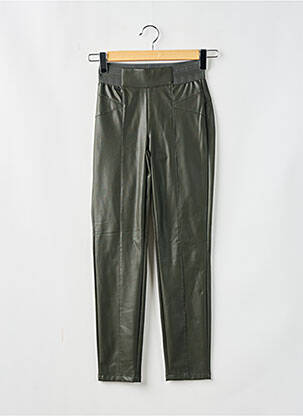 Pantalon slim taille élastique vert STREET ONE femme