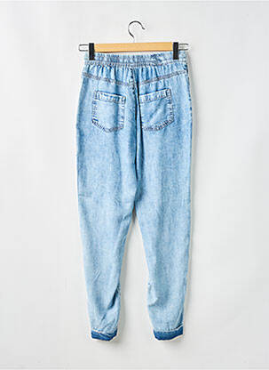 Pantalon droit taille élastique taille normale bleu EVA KAYAN femme