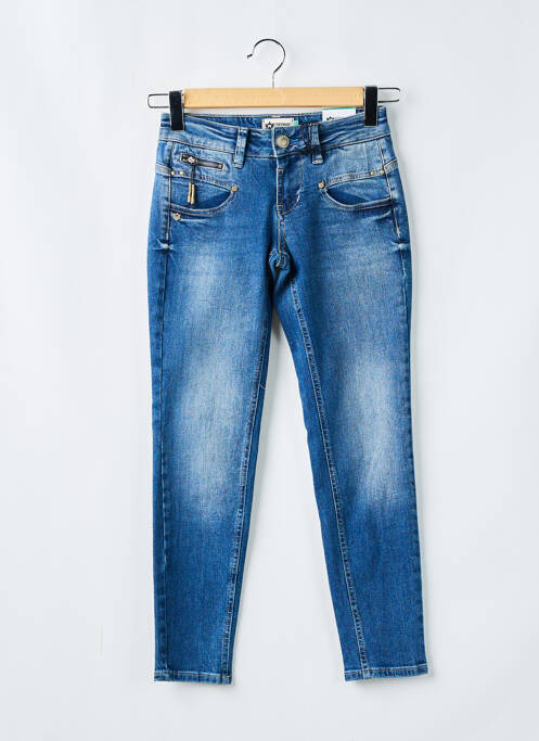 Jeans coupe slim bleu FREEMAN T.PORTER pour femme