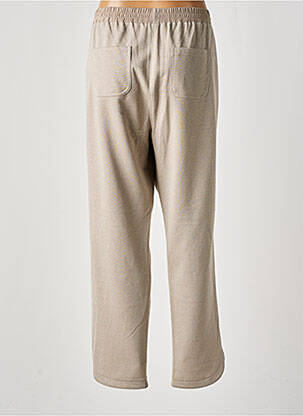 Pantalon droit taille élastique beige EVA KAYAN femme