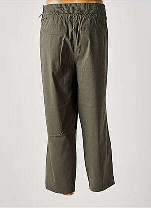 Pantacourt coupe droite vert CECIL femme