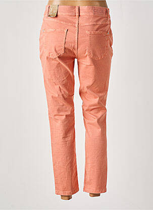 Pantalon 7/8 fermeture zippée sous rabat boutonné orange CECIL femme