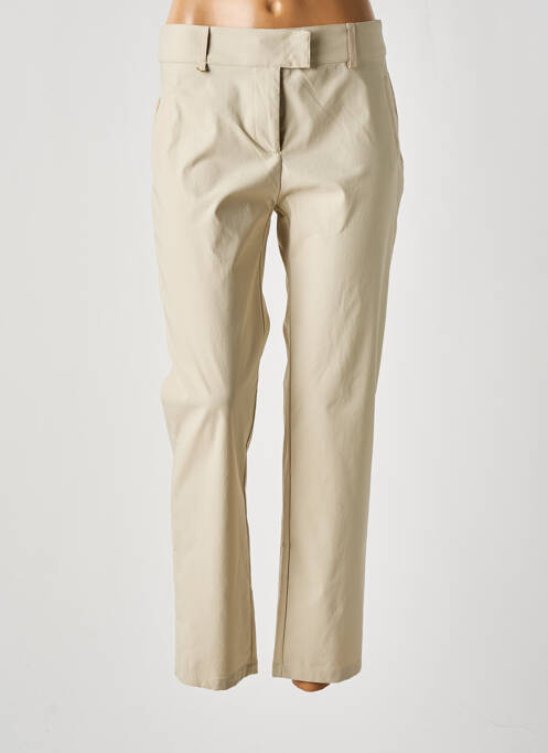 Pantalon 7/8 beige EVA KAYAN pour femme