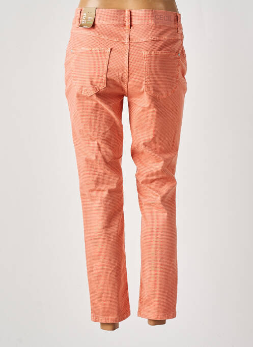 Pantalon 7/8 orange CECIL pour femme