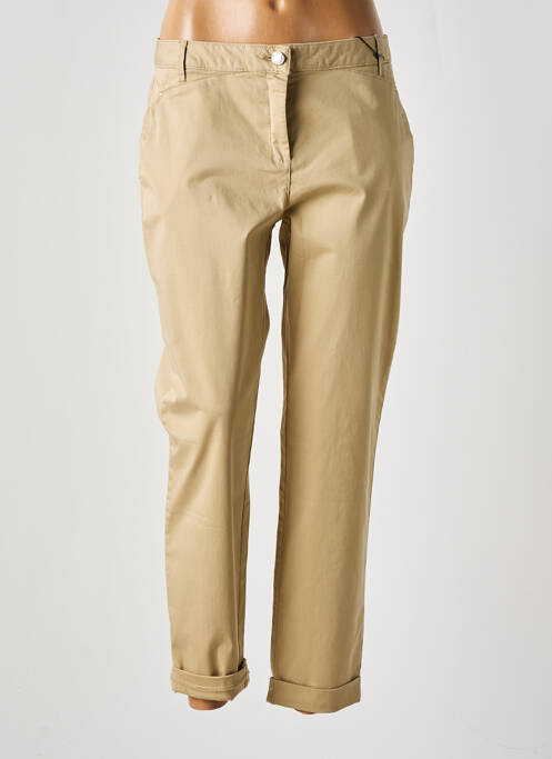 Pantalon chino beige EVA KAYAN pour femme