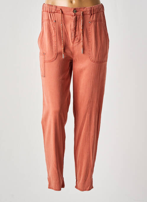 Pantalon slim orange EVA KAYAN pour femme