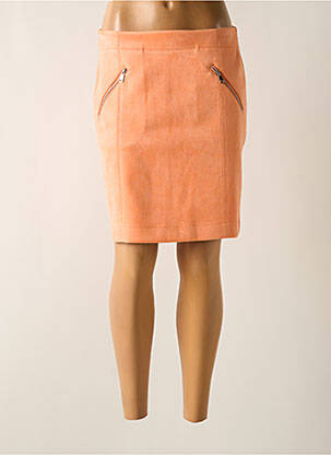 Jupe courte taille à pinces orange STREET ONE femme