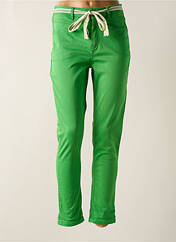 Pantalon slim vert GEISHA pour femme seconde vue