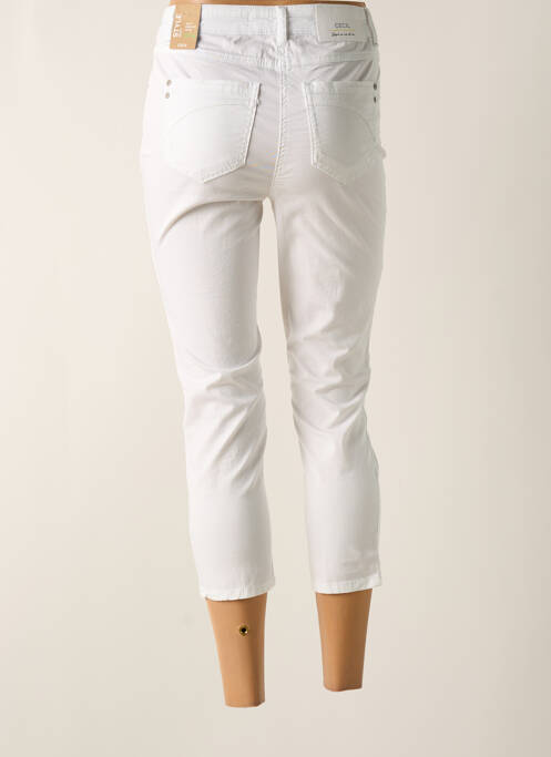 Pantacourt blanc CECIL femme